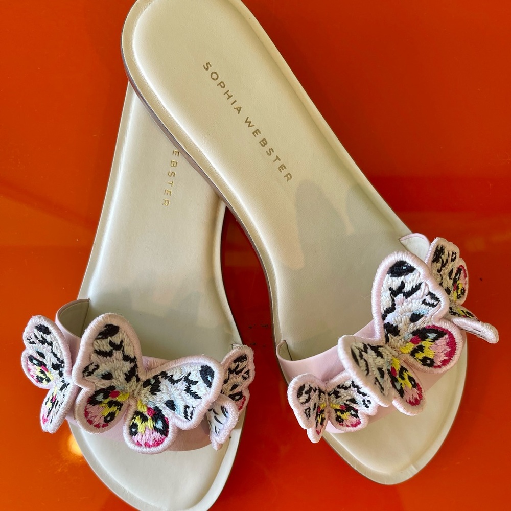 Sophia Webster Riva Butterfly Slide Size 37.5 (7.5)